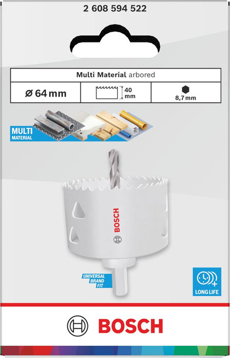 BOSCH БОРКОРОНА MULTI MATERIAL 64MM