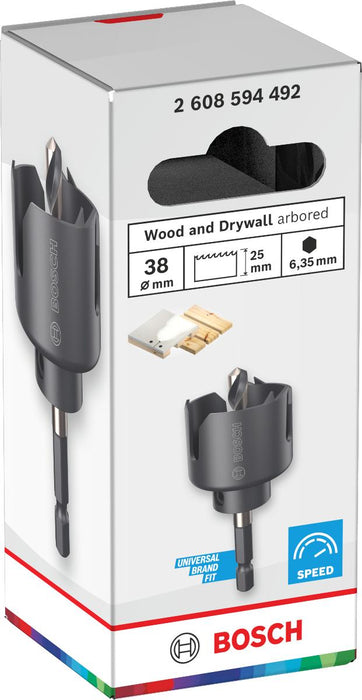 BOSCH БОРКОРОНА WOOD & DRYWALL 38MM
