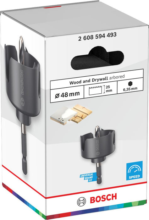 BOSCH БОРКОРОНА WOOD & DRYWALL 48MM