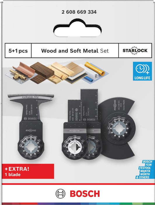 BOSCH К-Т НОЖЧЕТА STARLOCK W&SM  6БР.