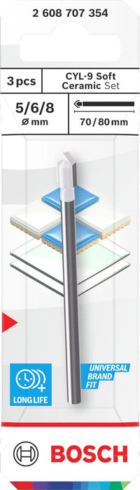 BOSCH К-Т СВРЕДЛА CYL-9 SOFT CERAMIC,3БР