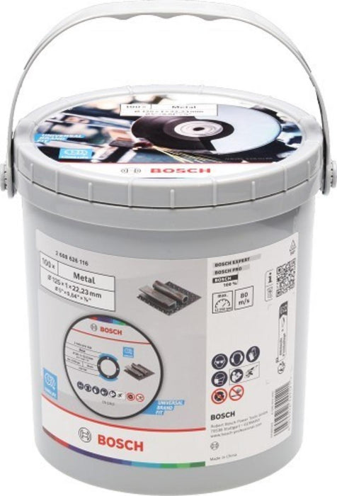 BOSCH ДИСКОВЕ ЗА МЕТАЛ 125X1MM 100БР