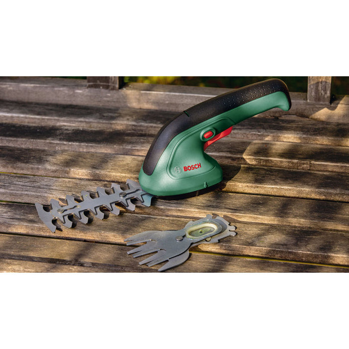 АКУМУЛАТОРНА НОЖИЦА ЗА ТРЕВА И ХРАСТИ BOSCH EASYSHEAR 3.6 V, 1.50 Ah, РАБОТНА ШИРИНА С НОЖ ЗА ХРАСТИ 120 мм, РАБОТНА ШИРИНА С НОЖ ЗА ТРЕВА 80 мм