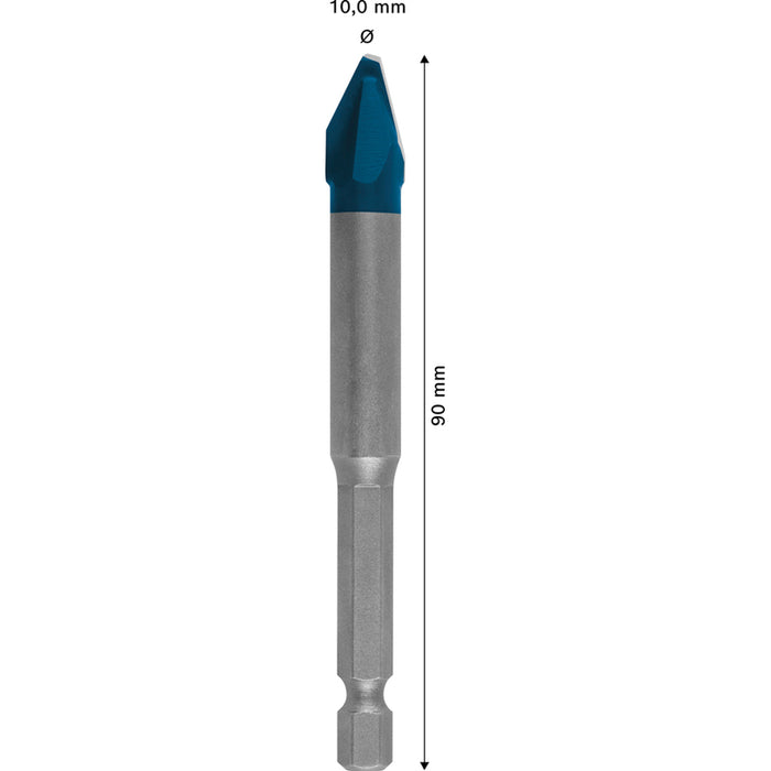 УНИВЕРСАЛНО СВРЕДЛО HEX-9 HARD CERAMIC BOSCH 10x90