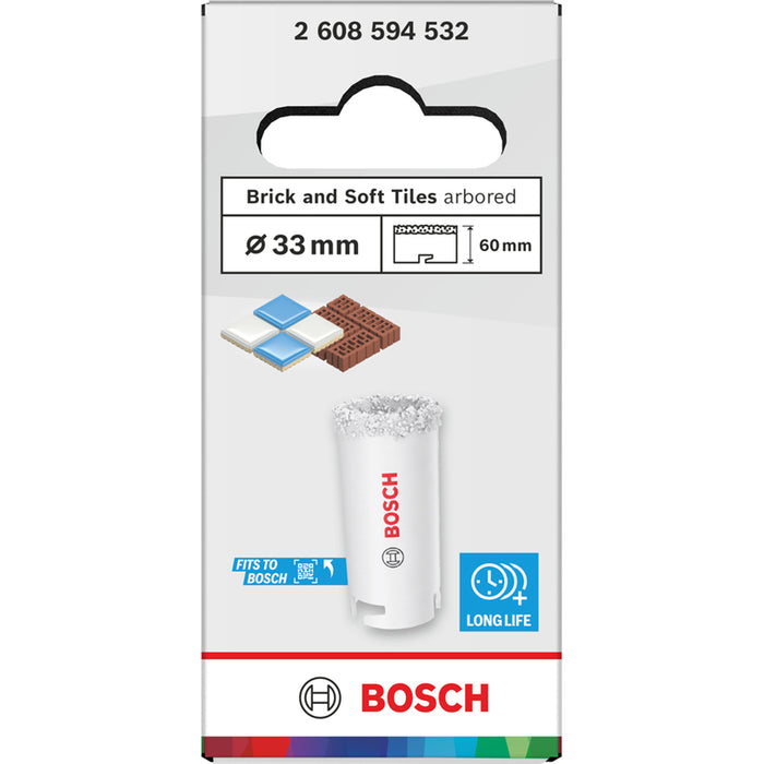БОРКОРОНА 33 MM BOSCH BRICK & SOFT TILE