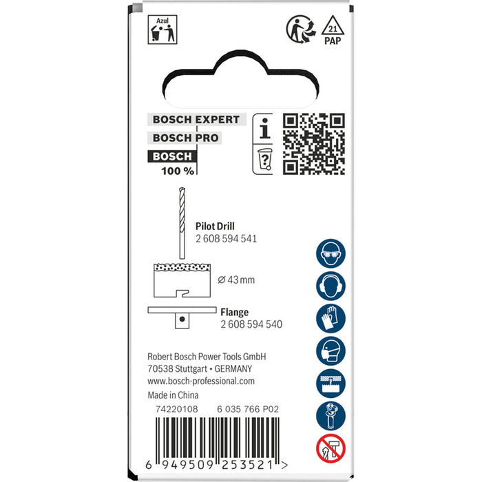 БОРКОРОНА 43 MM BOSCH BRICK & SOFT TILE