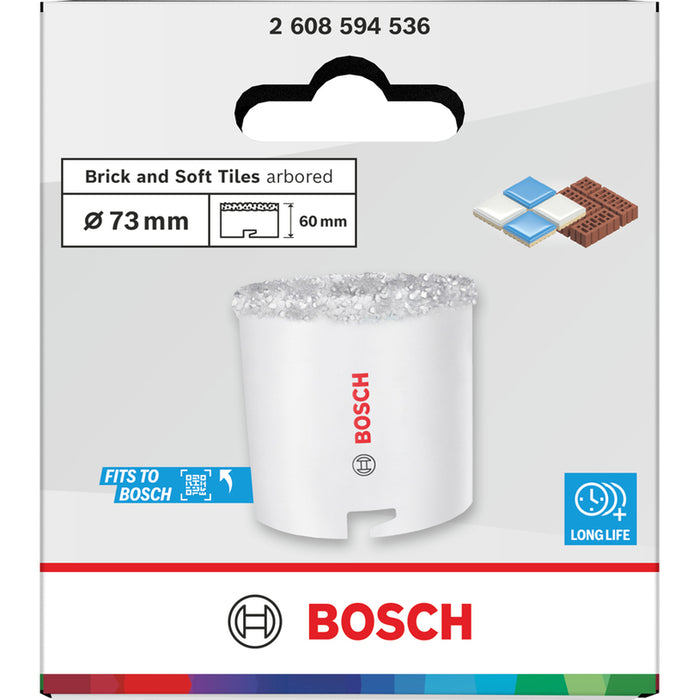 БОРКОРОНА 73 MM BOSCH BRICK & SOFT TILE