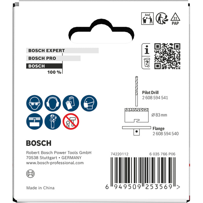 БОРКОРОНА 83 MM BOSCH BRICK & SOFT TILE