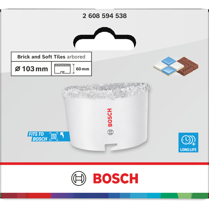 БОРКОРОНА 103 MM BOSCH BRICK & SOFT TILE