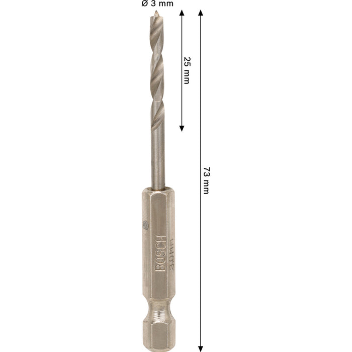 СВРЕДЛО ЗА ДЪРВО BOSCH HEX 3x74