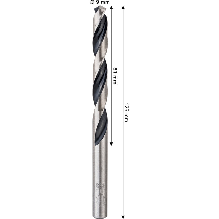 СВРЕДЛО ЗА МЕТАЛ BOSCH HSS 9x81x125