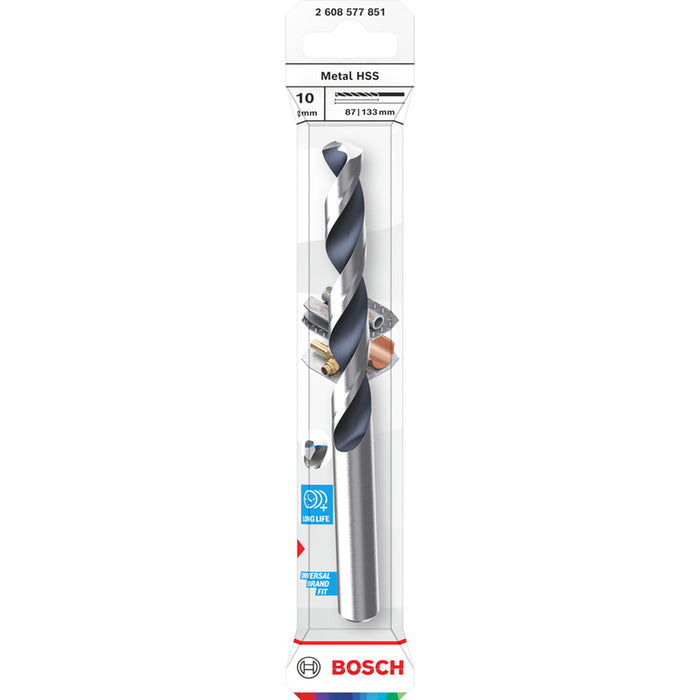 СВРЕДЛО ЗА МЕТАЛ BOSCH HSS 10x87x133