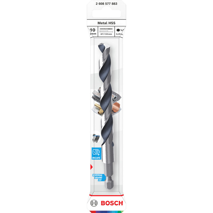 СВРЕДЛО ЗА МЕТАЛ BOSCH HSS HEX 10x87x133