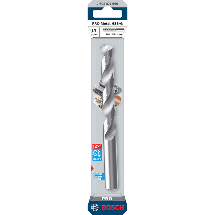 СВРЕДЛО ЗА МЕТАЛ BOSCH HSS-G 13x101x151