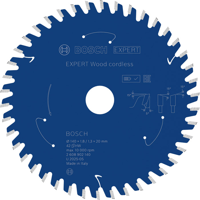 ДИСК ЗА ЦИРКУЛЯР 140X20X1.8/1.3 42T BOSCH
