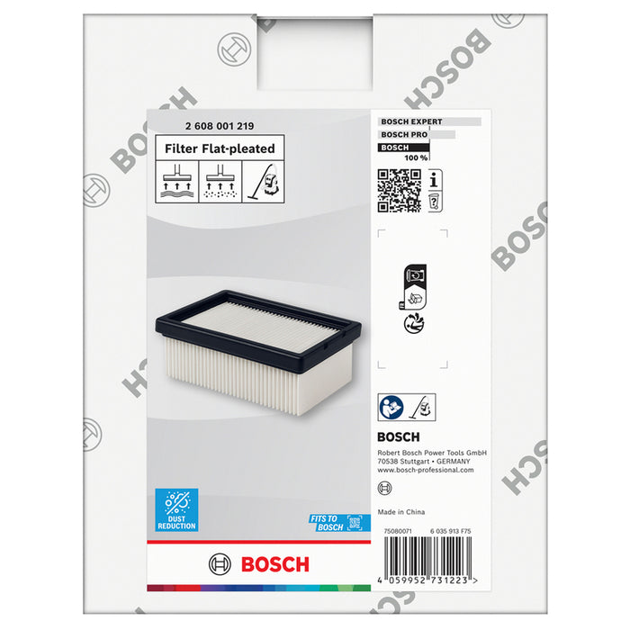 ПЛОСЪК ПЛИСИРАН ФИЛТЪР ЗА BOSCH PAS 15-220