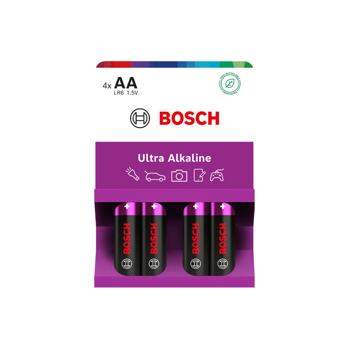 БАТЕРИИ AA 4 БРОЯ BOSCH ULTRA ALKALINE LR6UA4B/00