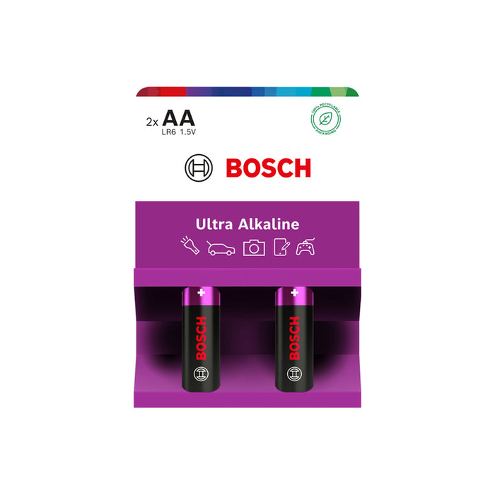 БАТЕРИИ AA 2 БРОЯ BOSCH ULTRA ALKALINE LR6UA2B/00