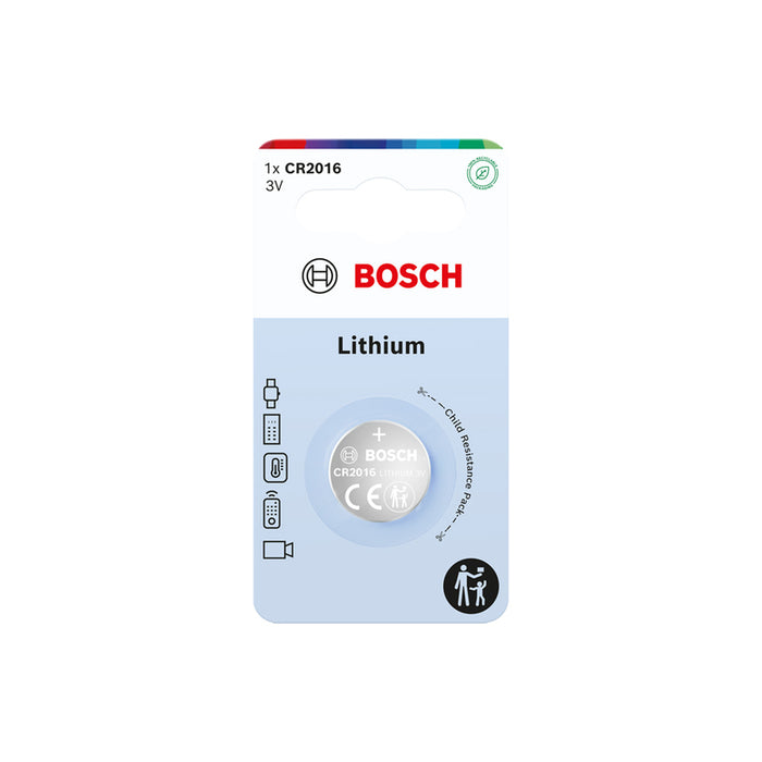 БАТЕРИЯ CR2016 1 БРОЙ BOSCH LITHIUM