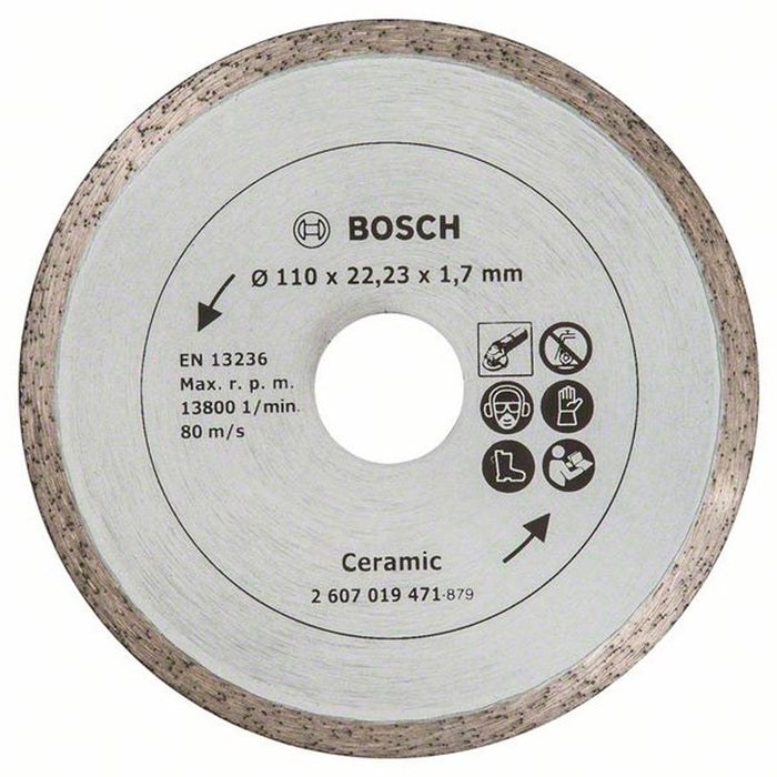 ДИАМАНТЕН ДИСК ЗА РЯЗАНЕ НА НЕМЕТАЛ BOSCH 110x1.7x22.23