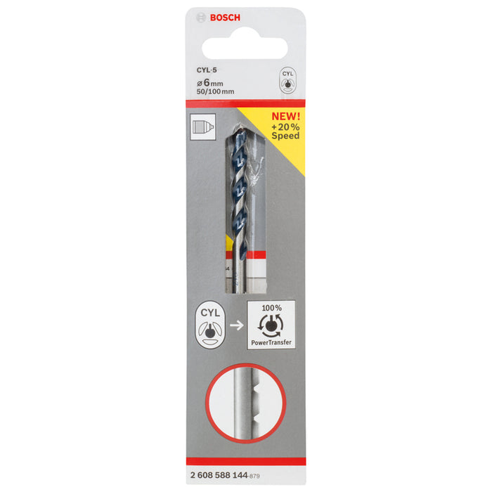 СВРЕДЛО ЗА БЕТОН BOSCH CYL-5 6X100