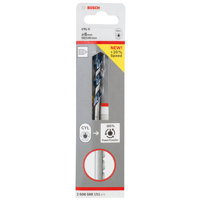 СВРЕДЛО ЗА БЕТОН BOSCH CYL-5 8X100