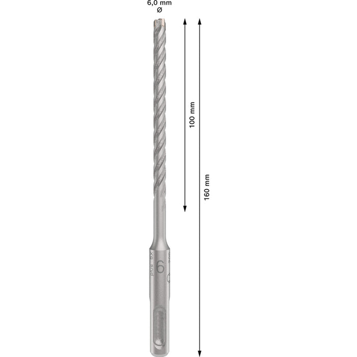 СВРЕДЛО ЗА БЕТОН BOSCH SDS PLUS-5X 6X100X160