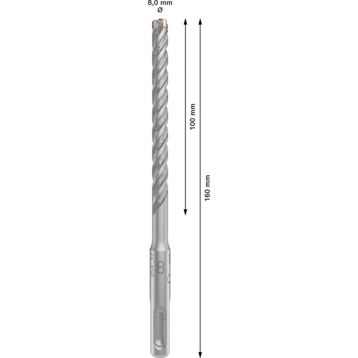 СВРЕДЛО ЗА БЕТОН BOSCH SDS PLUS-5X 8X100X160