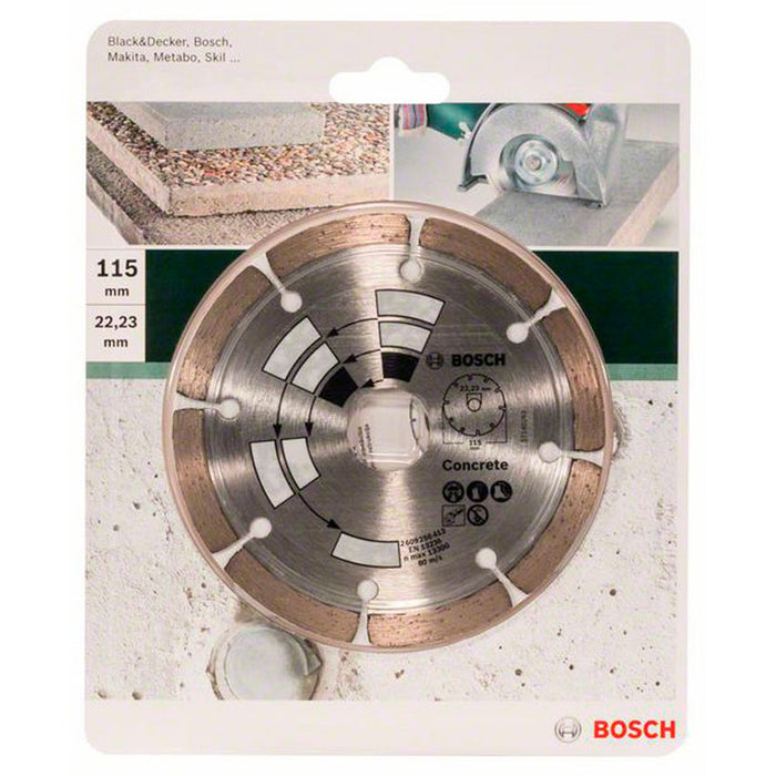 ДИАМАНТЕН ДИСК ЗА РЯЗАНЕ НА НЕМЕТАЛ BOSCH 115x22.23