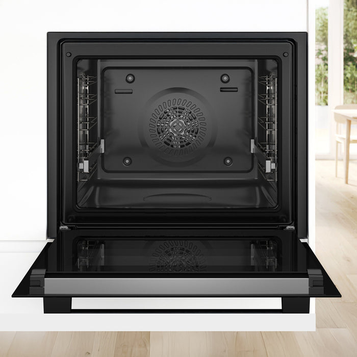 Фурнa за вграждане BOSCH HBG3720B4 71 L, A, ТЕЛЕСКОПИЧНА СИСТЕМА, ПИРОЛИТИЧНО ПОЧИСТВАНЕ