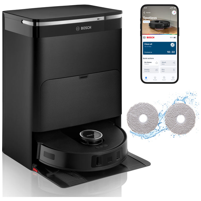 Прахосмукачка робот BOSCH BCRDW3BAB ПОЧИСТВАНЕ С МОП, WI-FI УПРАВЛЕНИЕ, КАРТОГРАФИРАНЕ