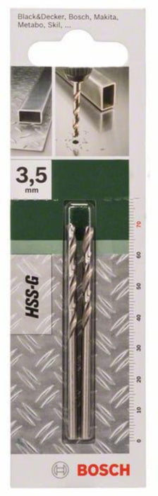 СВРЕДЛA BOSCH HSS-G 3.5/39/70 MM 2 БРОЯ