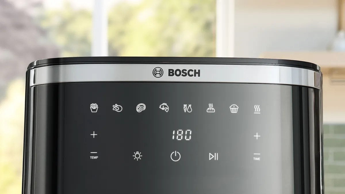 Фритюрник Bosch Serie 6 MAFS2671B, единичен, 7.2 л, самостоятелен, 1800 W, фритюрник с горещ въздух, черен