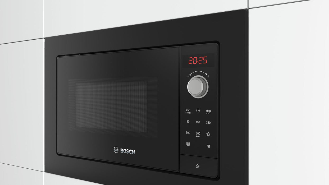 Микровълнова печка Bosch Serie 2 BFL623MB3 Черен Самостоятелна микровълнова печка Вградена 20 л 800 W