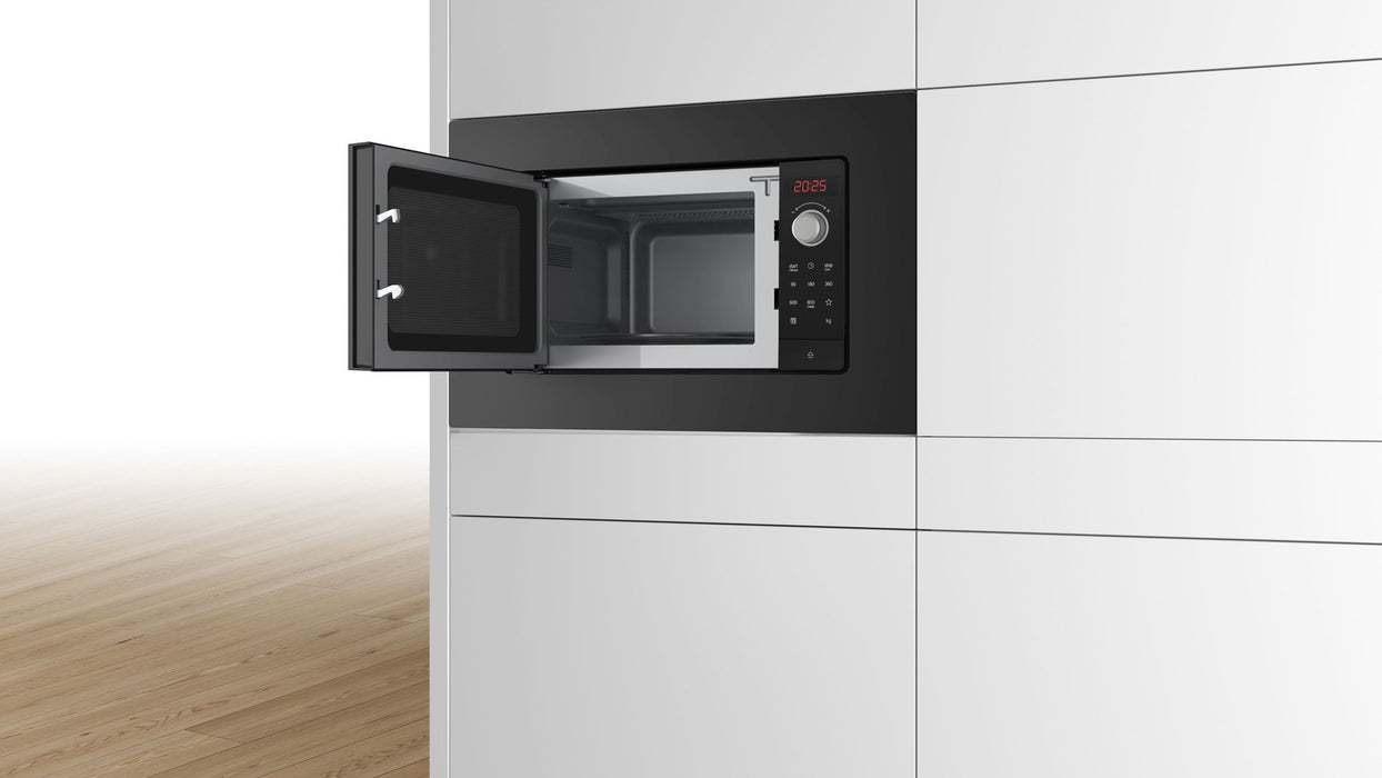 Микровълнова печка Bosch Serie 2 BFL623MB3 Черен Самостоятелна микровълнова печка Вградена 20 л 800 W