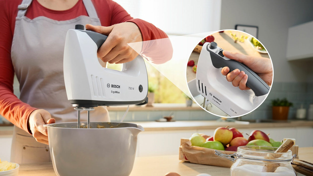 Bosch MFQ37400 mixer Hand mixer 750 W Grey, White