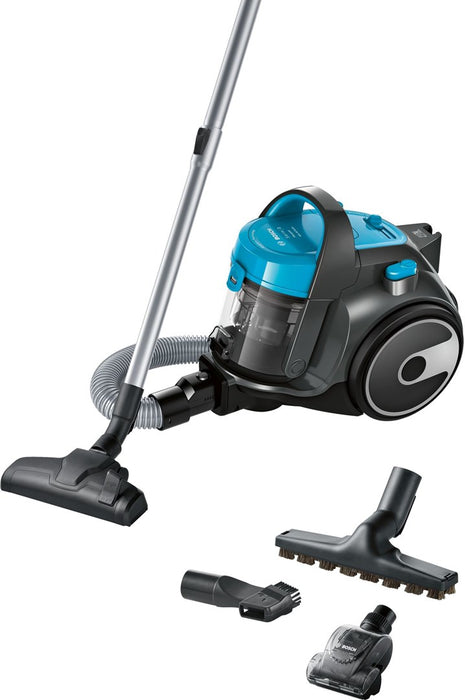Bosch Serie 2 BGS05X240 прахосмукачка 1.5 л цилиндрична прахосмукачка за сухо пране 700 W без торба