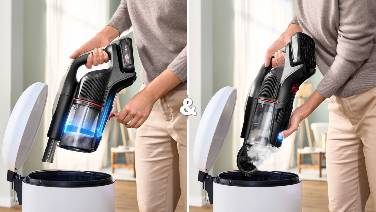 Bosch BCS931GAC прахосмукачка/електрическа метла Батерия Суха HEPA Без торба 0.4 л Графит 3 Ah