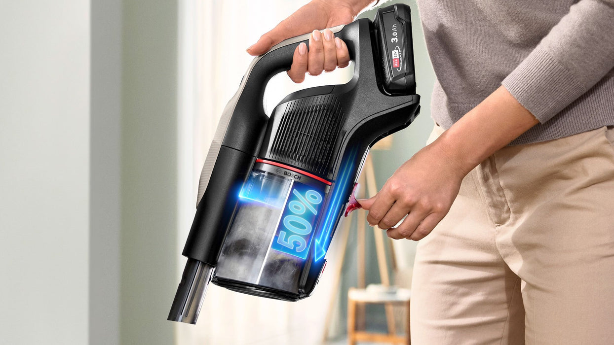 Bosch BCS931GAC прахосмукачка/електрическа метла Батерия Суха HEPA Без торба 0.4 л Графит 3 Ah