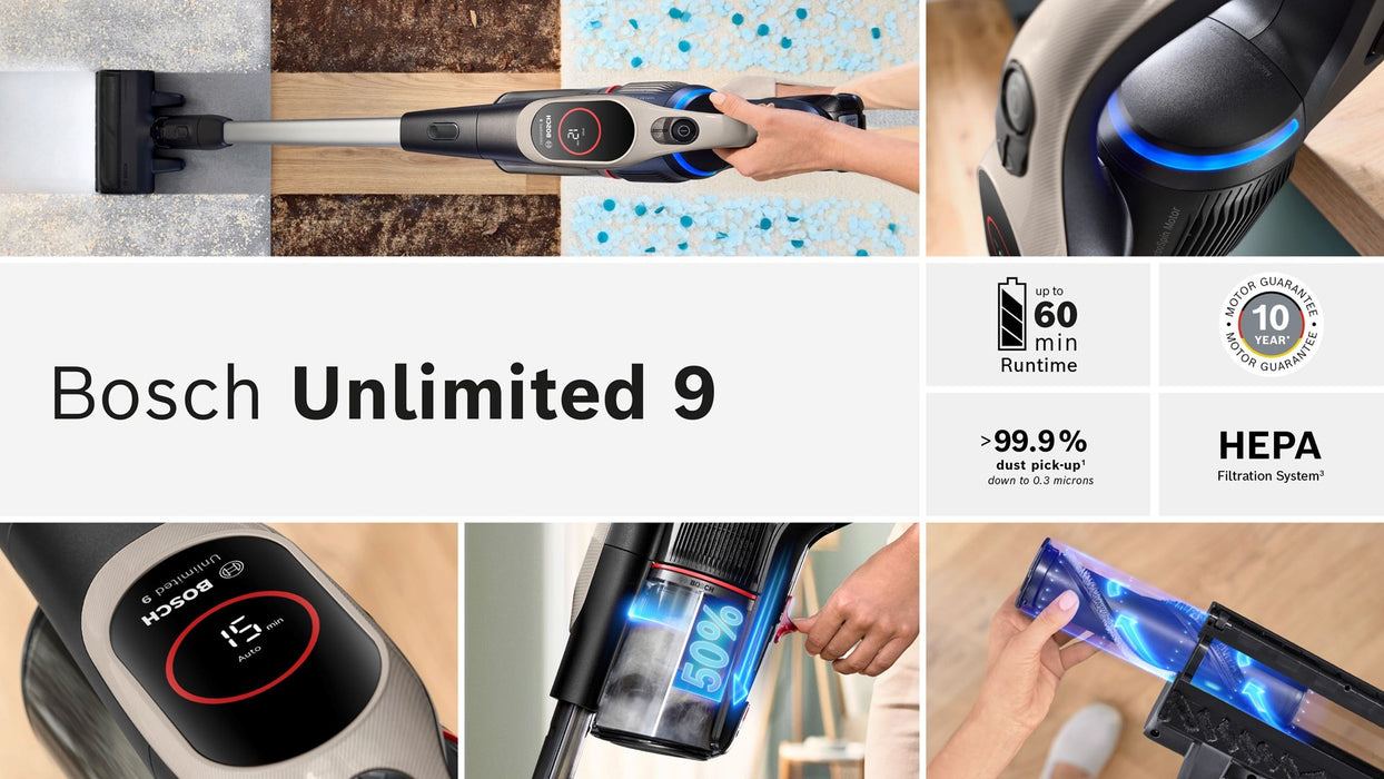 Bosch BCS931GAC прахосмукачка/електрическа метла Батерия Суха HEPA Без торба 0.4 л Графит 3 Ah