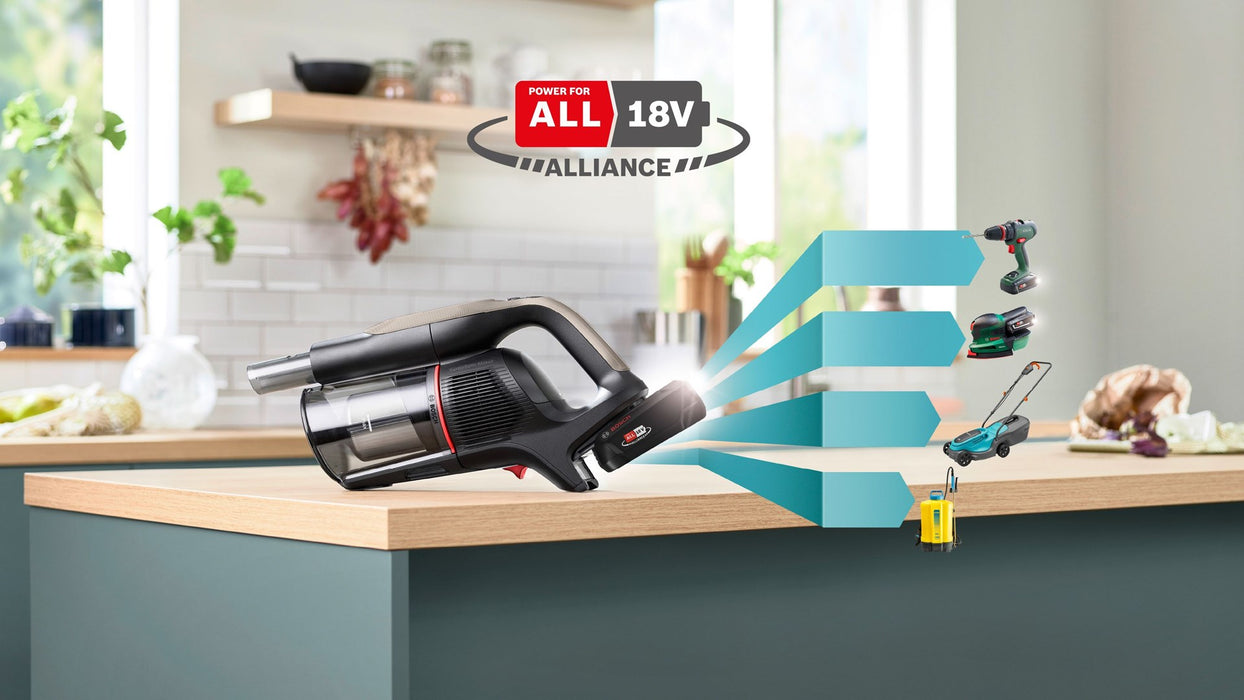 Bosch BCS931GAC прахосмукачка/електрическа метла Батерия Суха HEPA Без торба 0.4 л Графит 3 Ah