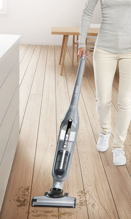 Bosch BCH3P210 прахосмукачка/електрическа метла 2 в 1 прахосмукачка AC/Батерия Суха Без торба 0.4 л Черен, Сив