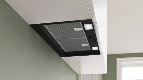 Абсорбатор Bosch Serie 2 DBB63BC60, вграден, черен, 384 м³/ч