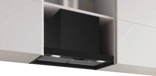 Абсорбатор Bosch Serie 2 DBB63BC60, вграден, черен, 384 м³/ч