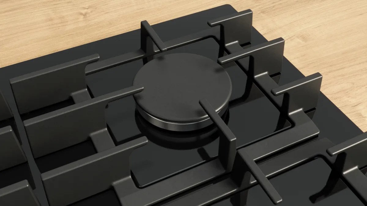 Bosch PRP6A6H40 котлон Черен Вграден 60 см Газ 4 зона(и)