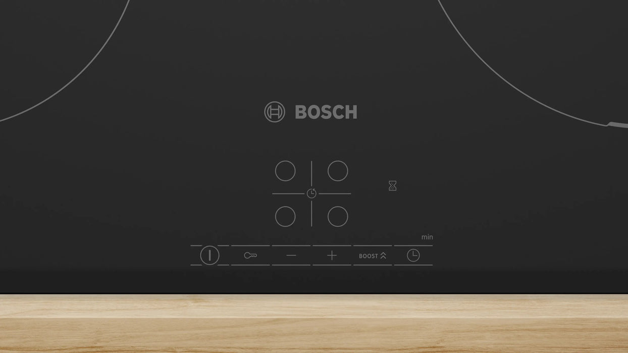 Bosch PIF61ABB5E котлон Черен Вграден 60 см Индукционен котлон със зони 4 зона(и)