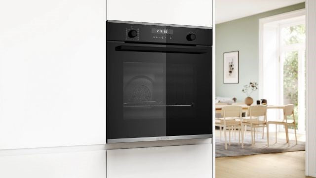 Вградена фурна BOSCH HBG278EB3, 60 x 60 см, черна, функция AirFry, 3D горещ въздух