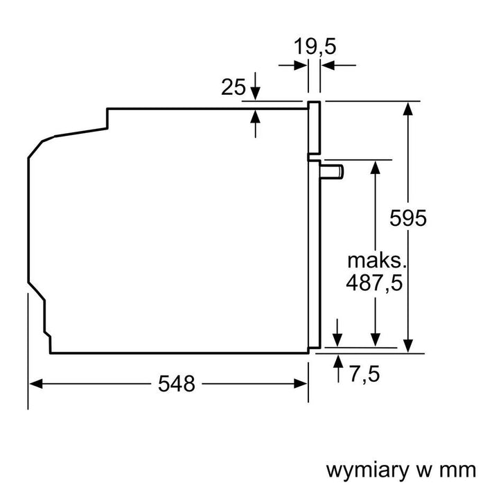 Вградена фурна BOSCH HBG278EB3, 60 x 60 см, черна, функция AirFry, 3D горещ въздух