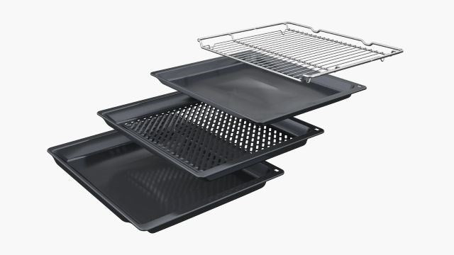 Вградена фурна BOSCH HBG278EB3, 60 x 60 см, черна, функция AirFry, 3D горещ въздух