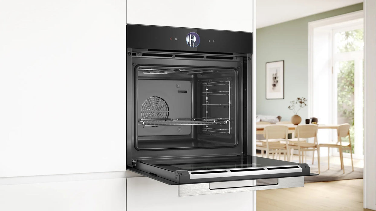 Фурна Bosch Serie 8 HBG7363B1, 71 л, 3600 W, Черна